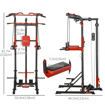 Турник-брусья, тяга сверху  DFC HOMEGYM HOMCOM - 3