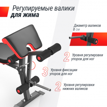 Скамья силовая универсальная UNIX Fit BENCH 160 - 3